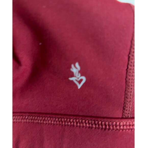 Torrid Burgundy Red Velvet Wicking Active Sports Bra, Size 0 - Picture 4 of 5